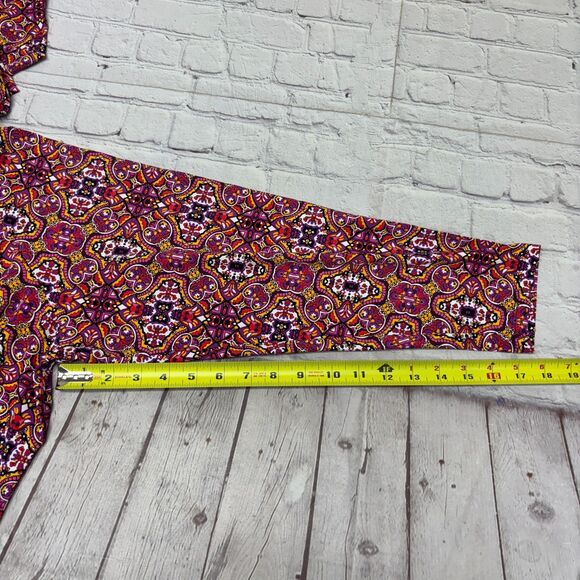 Lands' End Women Long Sleeve Rash-Guard Swim Shirt Top 2X Floral Nylon C025 -15 - Picture 5 of 16